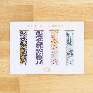 Floral Magnetic Bookmark Set