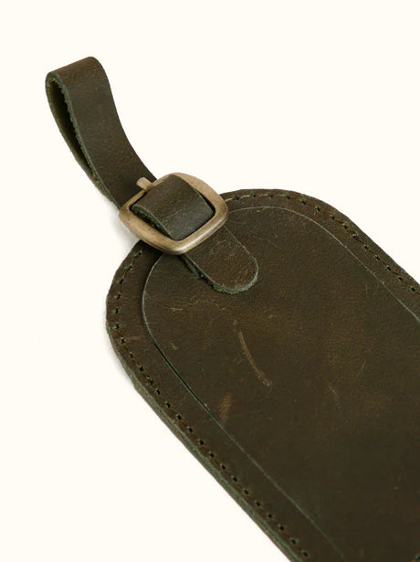 Louis Vuitton luggage tag black leather