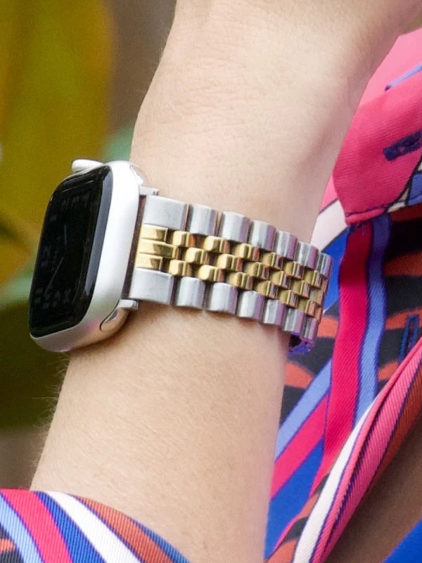 Gold rolex apple watch band top