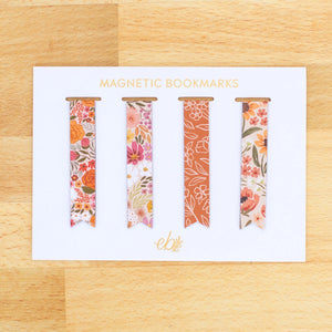 Floral Magnetic Bookmark Set