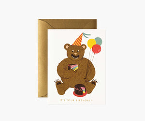 Birthday Bear Balloon Card