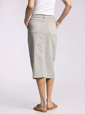 The Victoria Button Midi Skirt