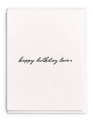 Happy Birthday, Love Card