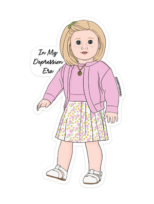 In My Depression Era Sticker