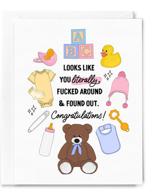 FAFO Baby Congratulations Card