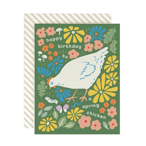 Happy Birthday Spring Chicken Card