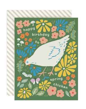 Happy Birthday Spring Chicken Card