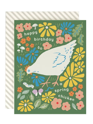 Happy Birthday Spring Chicken Card