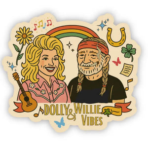 Willie & Dolly Vibes Sticker