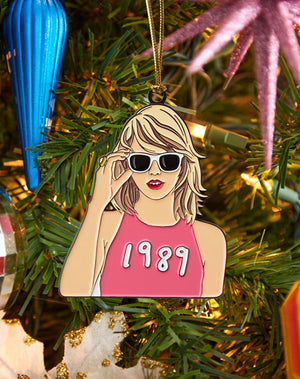 Taylor Swift Enamel Holiday Ornament