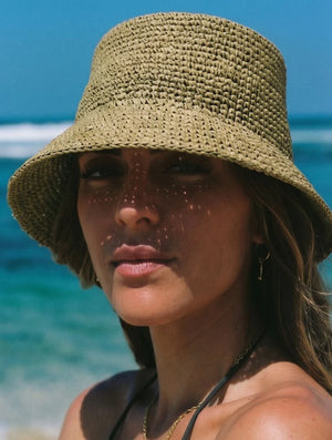 Wyeth Tali Bucket Hat in Army Green