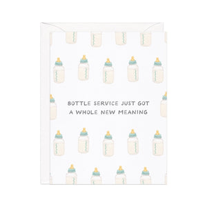Bottle Service Baby Card