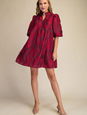 Mona Brocade Mini Dress