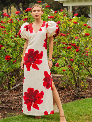 Roses Are Red Maxi Dress