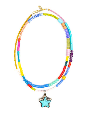 Gather Goods Turquoise Star Necklace