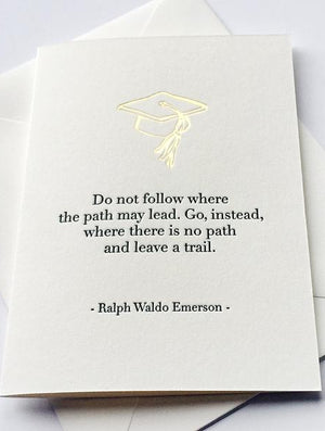 Ralph Waldo Emerson Grad Card