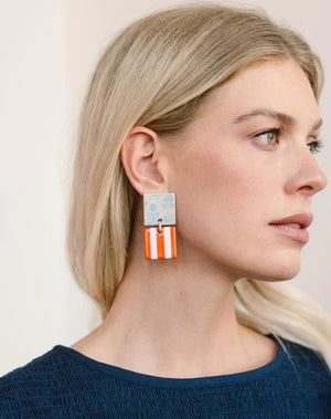Bloom Double Block Earring