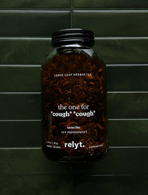 relyt. *cough* *cough* organic peppermint tea