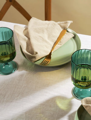 Malachite Stemmed Wine Glass