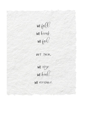 We Fall We Rise Encouragment Card