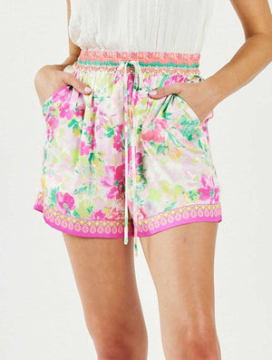 Costa de Sol Floral Drawstring Shorts