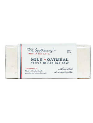 U.S. Apothecary Milk + Oatmeal Bar Soap