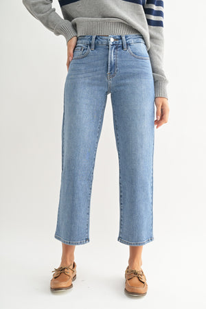 Classic Straight Crop Denim Jean