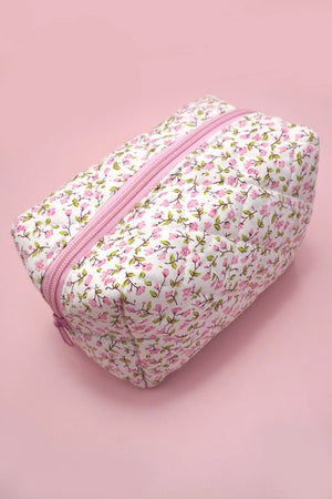 Ditsy Floral Quilted Cosmetic Bag