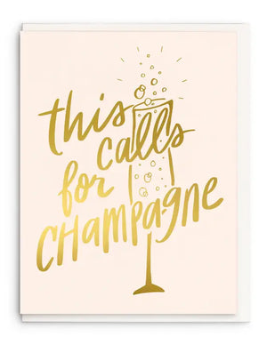 Calls For Champagne Card