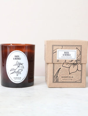 Norfolk Natural Living Basil & Neroli Candle