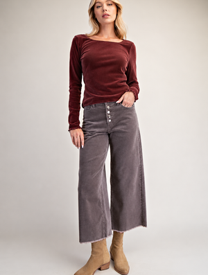 Charlie Relaxed Corduroy Stud Pants