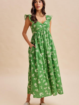Isla Genovesa Floral Midi Dress