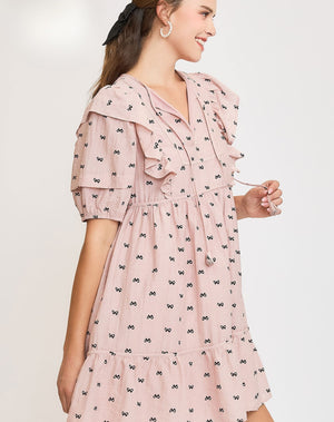Birdie Ruffle Bow Dress