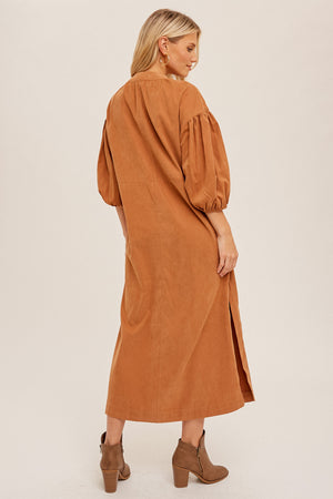 PRE - ORDER | Camden Grommet Tie Midi Dress