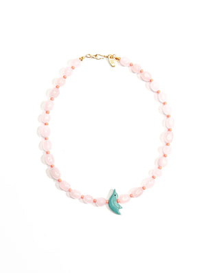 Gather Goods Turquoise Hummingbird Necklace