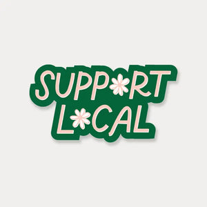 Support Local Flower Sticker