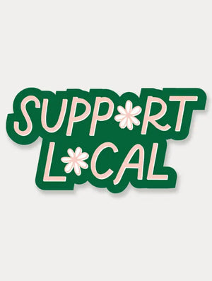 Support Local Flower Sticker
