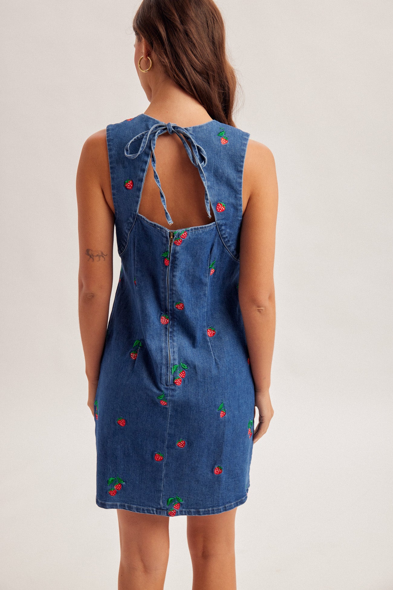 strawberry shortcake denim dress Strawberry Shortcake denim dress Akachan vintage