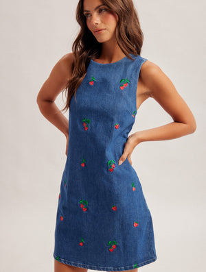 Strawberry Shortcake Denim Mini Dress