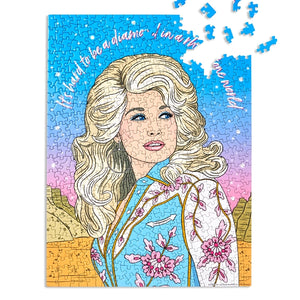Dolly Cowgirl Rhinestone Puzzle