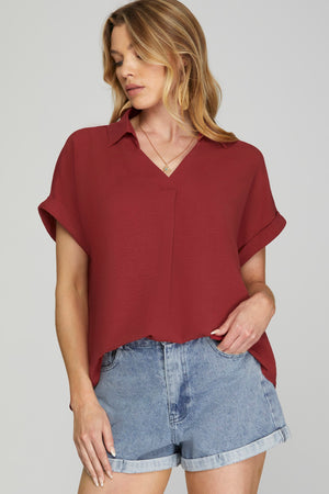 Birdie Brick Red Top