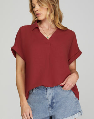 Birdie Brick Red Top