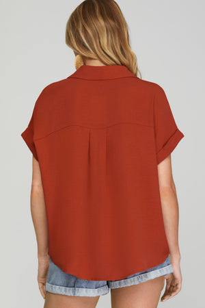 Birdie Burnt Orange Top