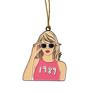 Taylor Swift Enamel Holiday Ornament
