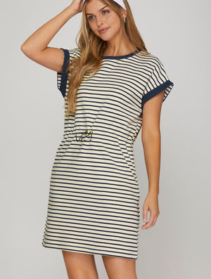 Serena Striped Tennis Dress