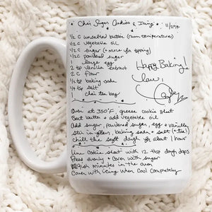 Taylor's Chai Cookie Recipe Ceramic Mug