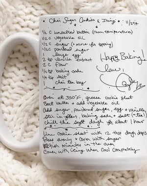 Taylor's Chai Cookie Recipe Ceramic Mug