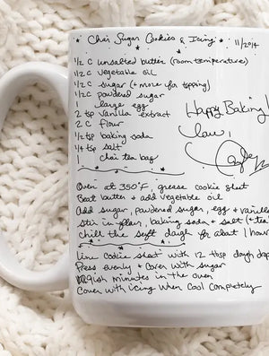 Taylor's Chai Cookie Recipe Ceramic Mug