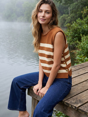 Pre-Order | Lexi Striped Gameday Knit Top