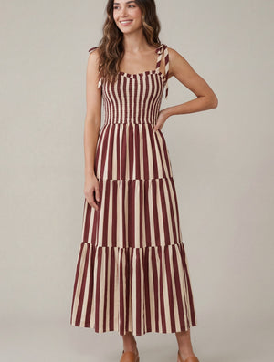 Sawyer Tailgate Striped Midi Dress